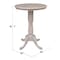 International Concepts Round 30 in Round Top Pedestal Table, 40.9 inH, Washed Gray Taupe, 30 in W, 30 in L, 40.9 in H K09-30RT-6B-2 - alternate 2